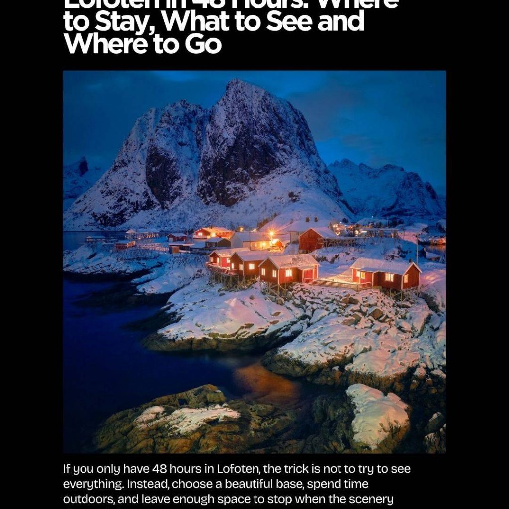 Lofoten in 48 Hours: Where to Stay, What to See and Where to Go